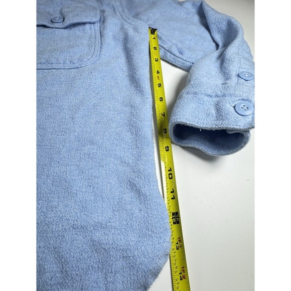 American Eagle Shacket, Woman's Size Medium, Light Blue, 100% Cotton, Button Up - Picture 8 of 9